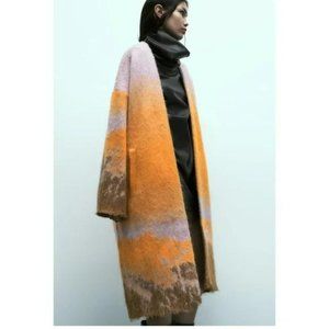 ZARA SUNSET KNIT COAT